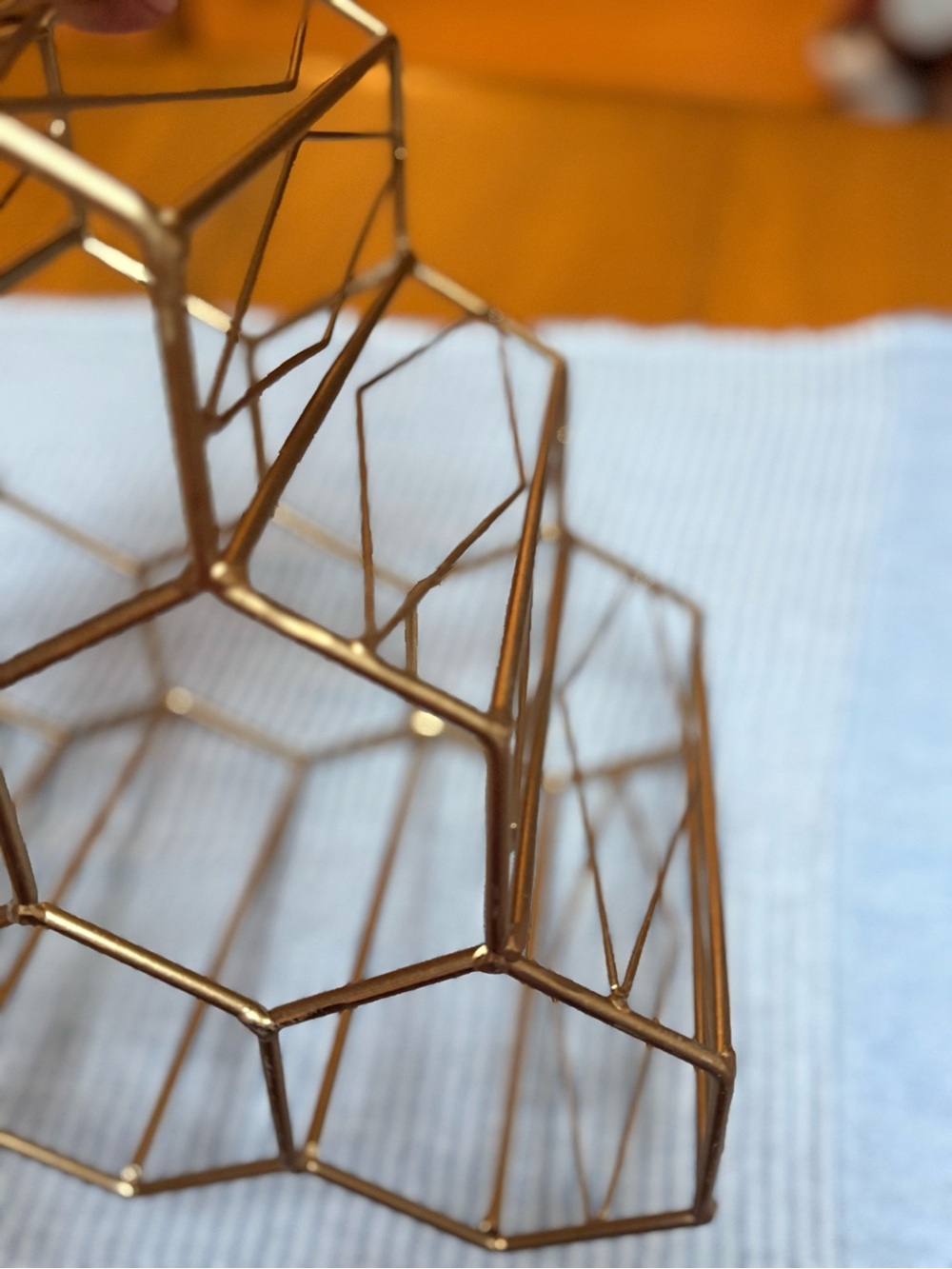 Gold Geometric Wine Rack - Picture 5 of 8
